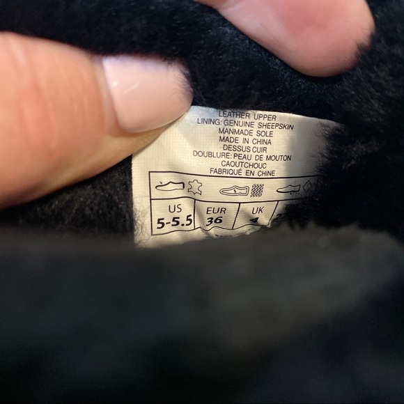 New! Pajar Abbie Sheepskin Black Winter Boot 5 5.5 - Picture 11 of 13